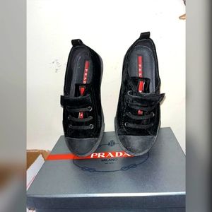 PRADA VELOUR STRAP SHOE